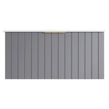 Boardwalk 900mm Matte Grey Wall Hung Single Vanity with Ceramic Countertop